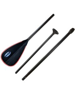 airSUP 3 piece adjustable Aluminum - Plastic paddle for SUP Black-Red